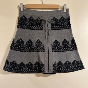Candies Grey n Black Sweater Skirt Sz XS